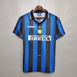 1997-1998 Retro Inter Milan Home Football Shirt 1:1 Thai Quality