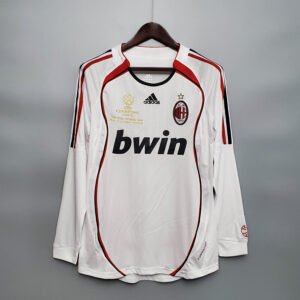 2006-2007 Retro Long Sleeve AC Milan Away Football Shirt 1:1 Thai Quality
