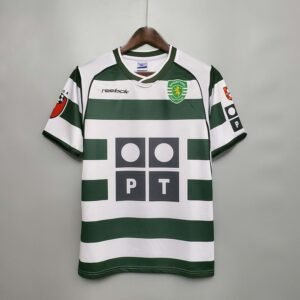 Retro Sporting Lisbon 02-03 homeFootball Shirt 1:1 Thai Quality