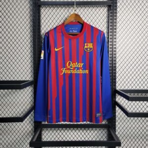 2011-2012 Retro Long Sleeve Barcelona Home Football Shirt 1:1 Thai Quality
