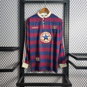1995-1996 Retro Long sleeve Newcastle United Away Football Shirt 1:1 Thai Quality