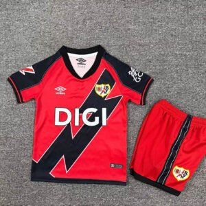2025-2026 KIDS Rayo Vallecano Away Football Shirt 1:1 Thai Quality