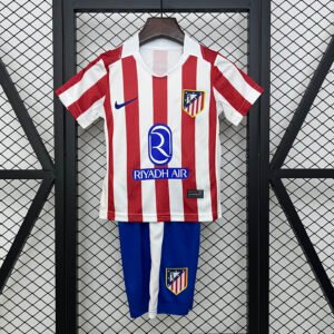 2025-2026 KIDS Atletico Madrid Home Football Shirt 1:1 Thai Quality