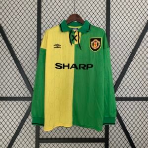 1992-1994  Retro Manchester United Third Away Long sleeve Football Shirt 1:1 Thai Quality