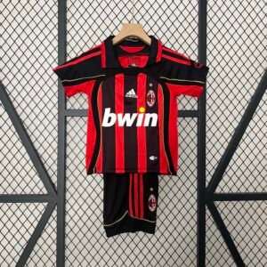 2006-2007 KIDS Retro AC Milan Home Football Shirt 1:1 Thai Quality