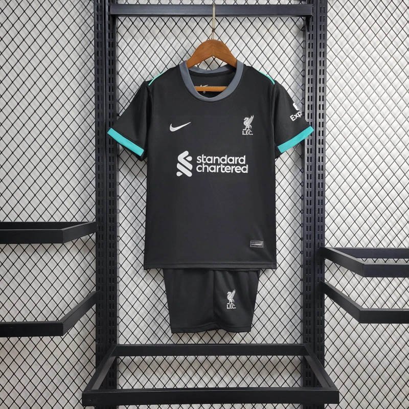 2479aeb3cb96781e808f6ec192feeaa9 2024-2025 Kids Liverpool Away Football Shirt 1:1 Thai Quality