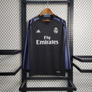 2016-2017 Retro Long Sleeve Real Madrid Third Away Football Shirt 1:1 Thai Quality