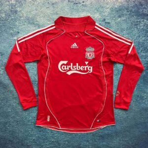 2006-2007 Retro Long Sleeve Liverpool Home Football Shirt 1:1 Thai Quality