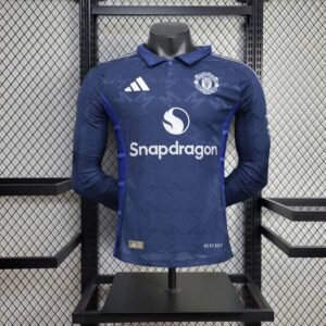 2024-2025 Long Sleeve Player Version Manchester United Away Football Shirt 1:1 Thai Quality