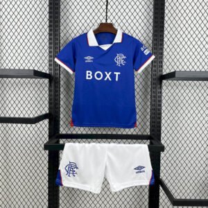 2025-2026 KIDS Rangers Home Football Shirt 1:1 Thai Quality