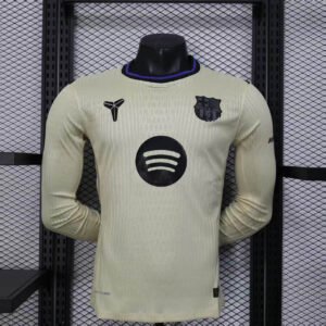 2025-2026 Long Sleeve Player Version FC Barcelona Away Football Shirt 1:1 Thai Quality