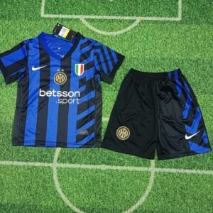 2024-2025 KIDS Inter Milan Home Football Shirt  1:1 Quality Thai Quality