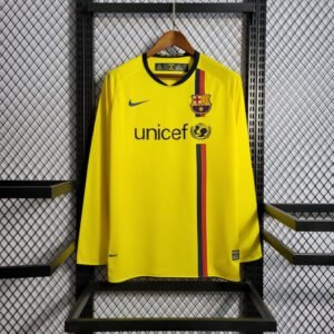 2008-2009 Retro Long Sleeve Barcelona Away Football Shirt 1:1 Thai Quality