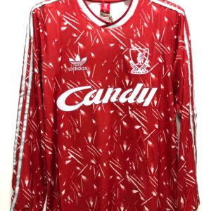 1989-1991 Retro Long Sleeve Liverpool Home Football Shirt 1:1 Thai Quality