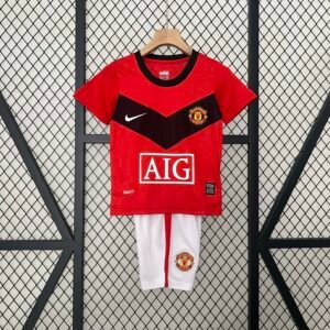 2009-2010 Retro KIDS Manchester United Home Football Shirt 1:1 Thai Quality
