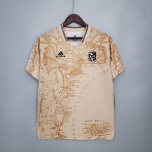 2021 Retro Argentina Soccer Jersey Golden X MemorialFootball Shirt 1:1 Thai Quality