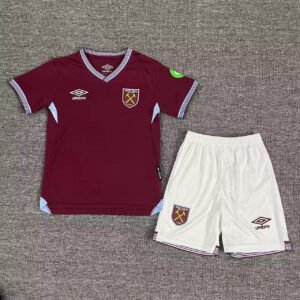 2025-2026 KIDS West Ham United Home Football Shirt 1:1 Thai Quality