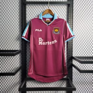 1999-2001 Retro West Ham United Home Football Shirt 1:1 Thai Quality