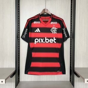 2025-2026 Flamengo Home All Sponsors Football Shirt 1:1 Thai Quality