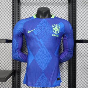 2025-2026 Long sleeve Player Version Brazil Away Football Shirt 1:1 Thai Quality