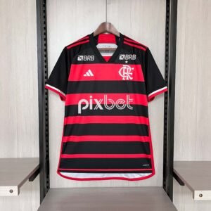 2024-2025 Flamengo home all sponsors_Football Shirt 1:1 Thai Quality