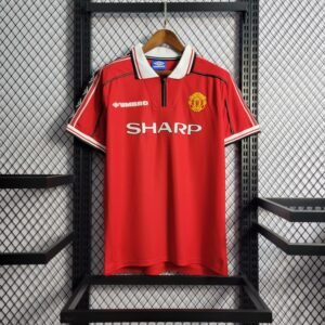 1998-2000 Retro Manchester United Home Football Shirt 1:1 Thai Quality
