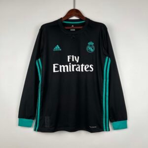 2017-2018 Retro Long Sleeve Real Madrid Away Football Shirt 1:1 Thai Quality
