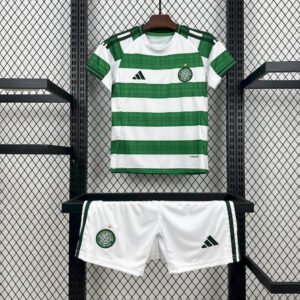 2025-2026 KIDS Celtic FC Home Football Shirt 1:1 Thai Quality