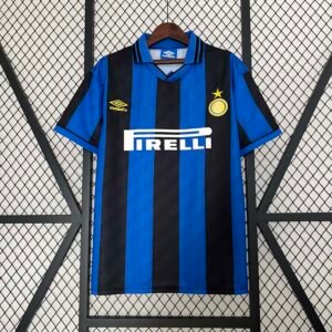 1995-1996 Retro Inter Milan Home Football Shirt 1:1 Thai Quality