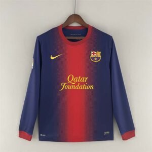 2012-2013 Retro Long Sleeve Barcelona Home Football Shirt 1:1 Thai Quality