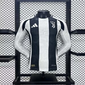 2024-2025 Player Version Juventus FC Home Long Sleeve Football Shirt 1:1 Thai Quality