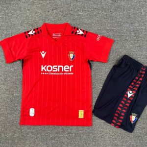 2025-2026 KIDS Osasuna Home Football Shirt 1:1 Thai Quality