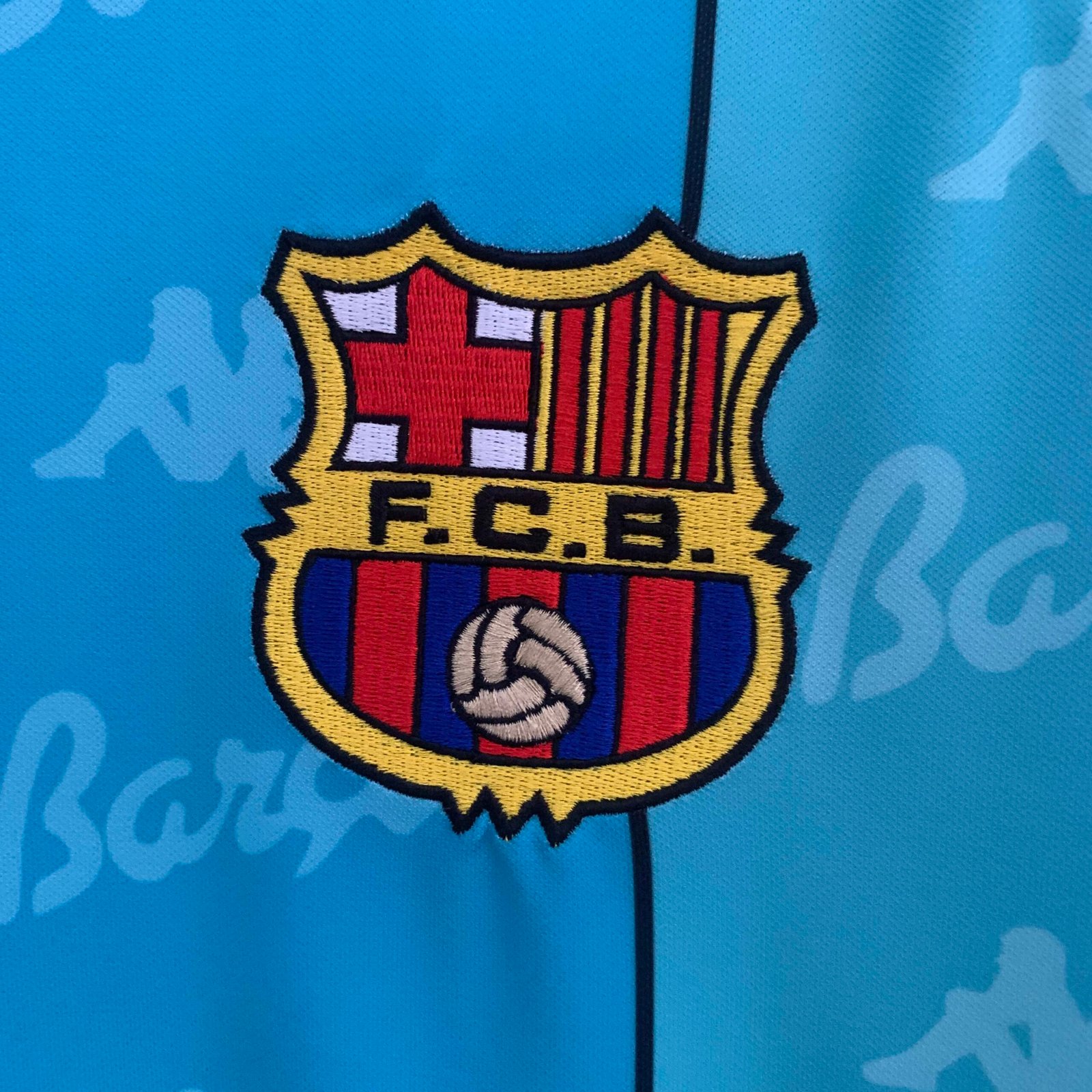 6c40de07b94ba98e3d40971b4a0979f5 1995-1997 Retro Long Sleeve Barcelona Away Football Shirt 1:1 Thai Quality - Image 8