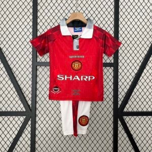 1996-1998 Retro KIDS Manchester United Home Football Shirt 1:1 Thai Quality