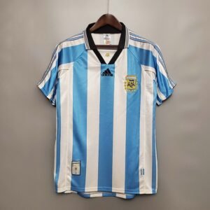 1998 Retro Argentina Home Football Shirt 1:1 Thai Quality