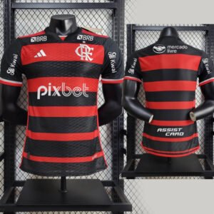 2024-2025 player Flamengo home all sponsors Football Shirt 1:1 Thai Quality