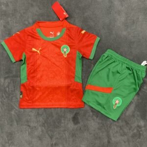 2025-2026 KIDS Morocco Home Football Shirt 1:1 Thai Quality