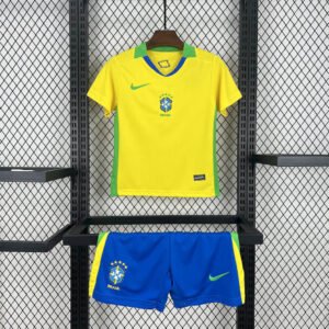 2025-2026 KIDS Brazil Home Football Shirt 1:1 Thai Quality