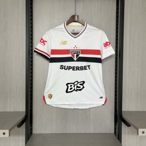 2025-2026 Women Sao Paulo Home All Sponsors Football Shirt 1:1 Thai Quality
