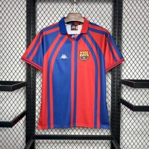 1997-1998 Retro Barcelona European Home Football Shirt 1:1 Thai Quality
