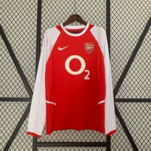 2003-2004 Retro Long Sleeve Arsenal Home Football Shirt 1:1 Thai Quality