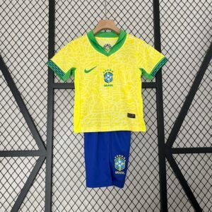 2024 kids brazil home_Football Shirt 1:1 Thai Quality