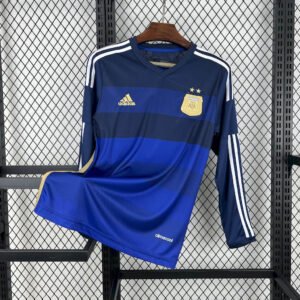 2014 Retro Long Sleeve Argentina Away Football Shirt 1:1 Thai Quality