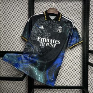 2024-2025 Real Madrid Dragon Black Football Shirt 1:1 Thai Quality