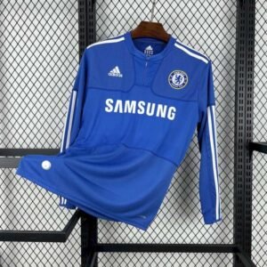 2009-2010 Retro Long Sleeve Chelsea FC Home Football Shirt 1:1 Thai Quality