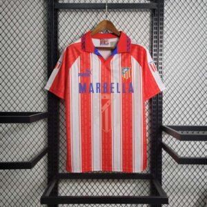 1994-1995 Retro Atletico Madrid Home Football Shirt 1:1 Thai Quality