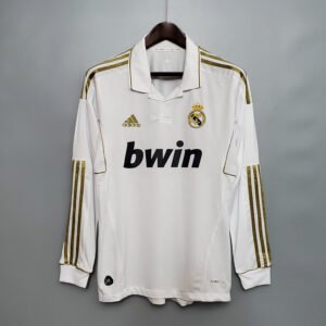 2011-2012 Retro Long Sleeve Real Madrid Home Football Shirt 1:1 Thai Quality