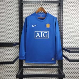 2008-2009 Retro Manchester United Third Away Long sleeve Football Shirt 1:1 Thai Quality