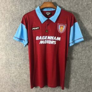 1895-1995 Retro West Ham United 100 Anniversary Football Shirt 1:1 Thai Quality