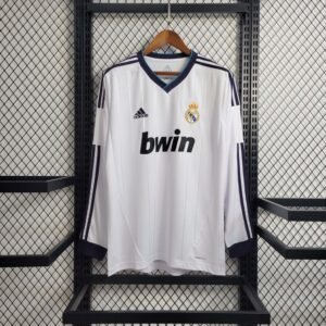 2012-2013 Retro Long Sleeve Real Madrid Home Football Shirt 1:1 Thai Quality